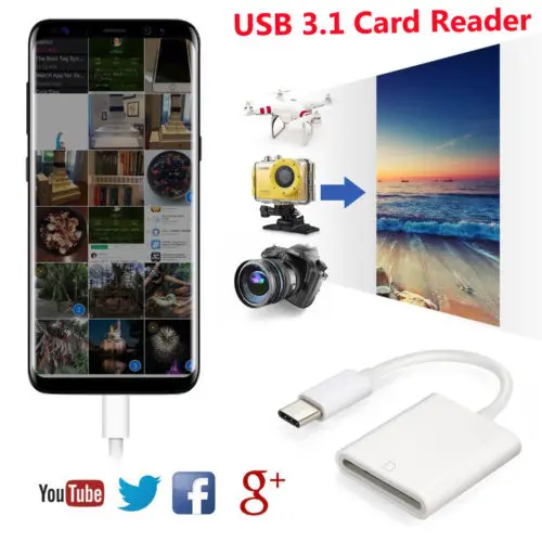 USB 3 1 Type C USB-C для SD SDXC кардридер адаптер MacBook и сотового телефона | Мобильные