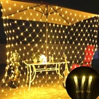 Рождественсветильник Водонепроницаемая светодиодная гирлянда-занавес в виде сосулек, 220 В