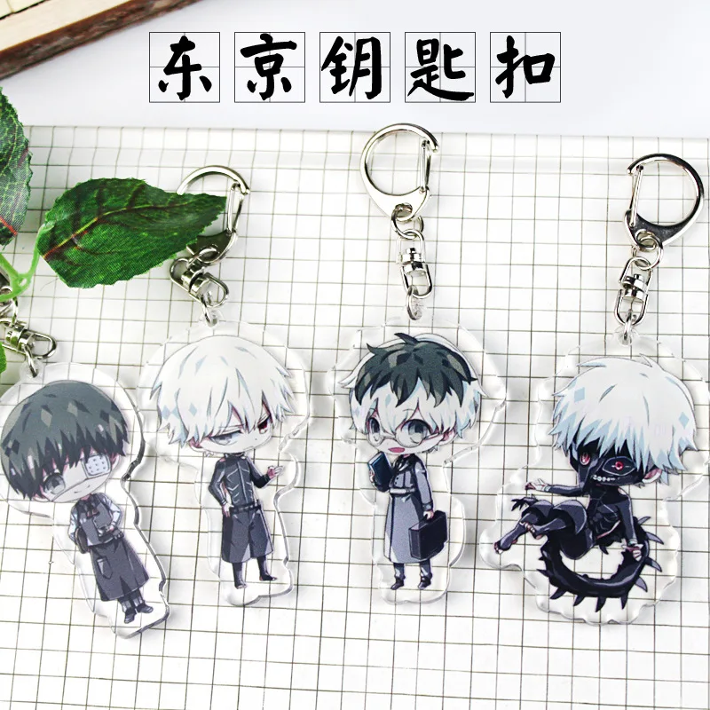 2019 одежда с надписью Tokyo Ghoul брелок для косплея канеки двусторонний акриловый