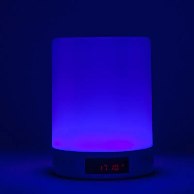 Bluetooth Wireless Speaker Mini Home Portable LED Colorful Lights Smart Alarm Clock Night Light Atmosphere Audio Holiday Gifts |
