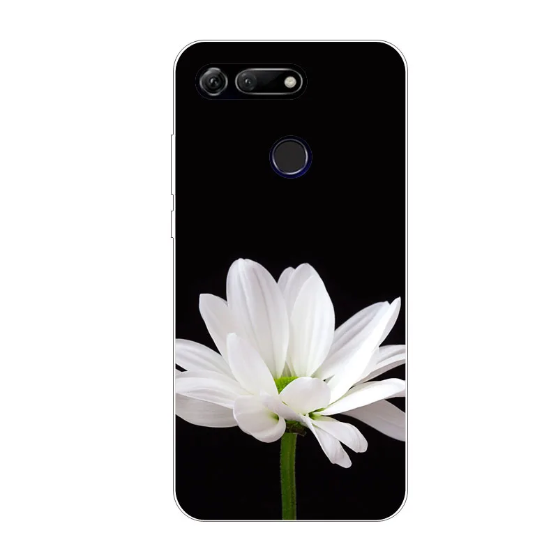 huawei honor v20 Case Silicon bloom Flowers Painting Soft TPU Back Cover for View 20 Phone protect Bags shell |