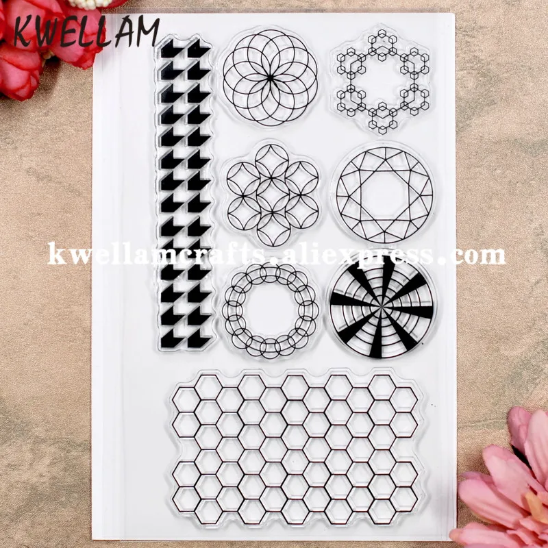 Соты скрапбукинга DIY фото карты резиновые чистый штамп для прозрачный 11x16 см