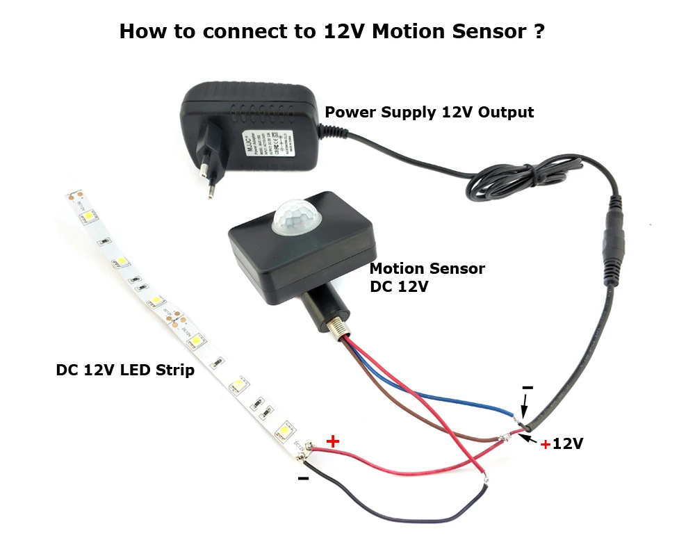 12V PIR Sensor Movement Switch Outdoor Motion Sensor 220V Motion Detector Sensor Timer 110V Automatic Infrared Light Switch images - 6