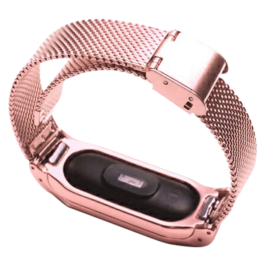 Металлические ремешки для MiBand 2 кожаные магнитные с автоматической пряжкой Xiaomi Mi