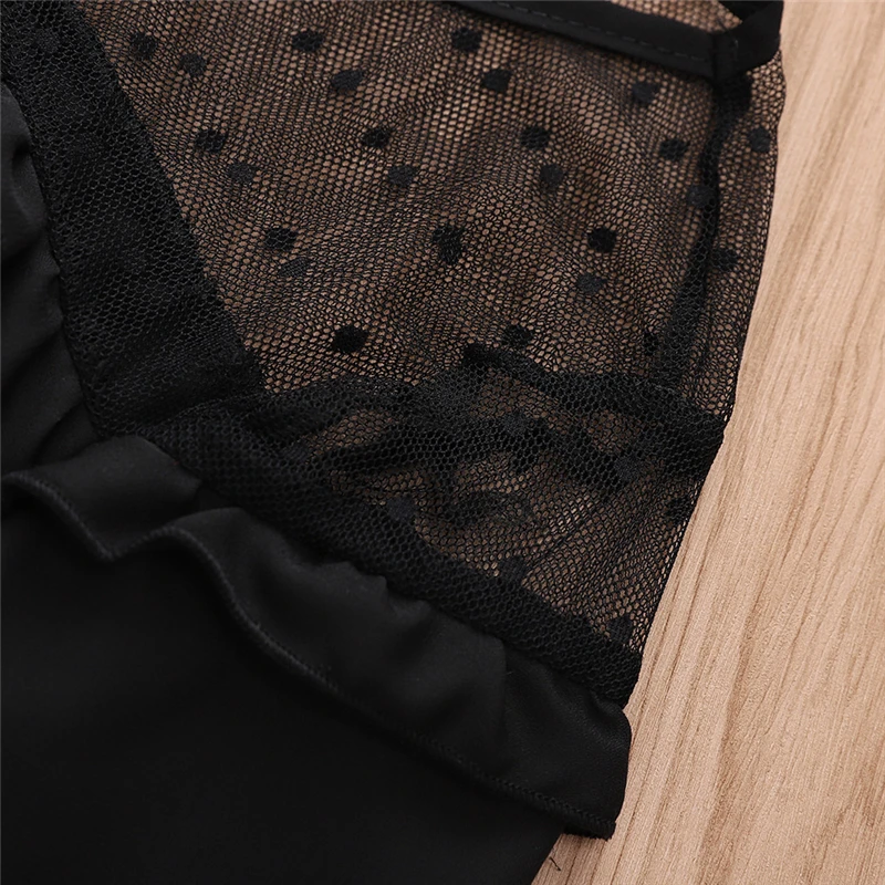 2019 New Women Blouse Shirt Black Sexy Long Casual Sleeve Lace Under Shirts Hollow Tops For Woman Plus Size | Женская одежда