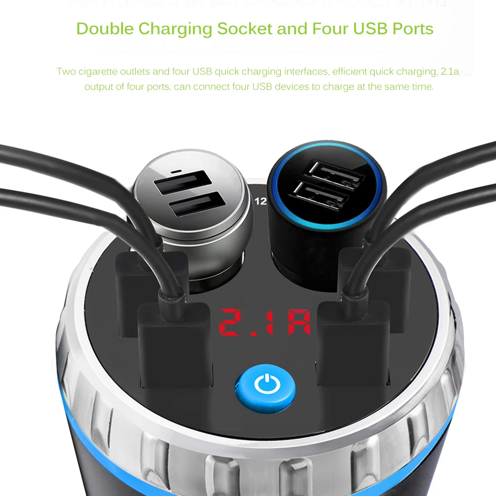 Макс 5V 3.1A 4 USB Автомобильное зарядное устройство для iphone samsung huawei планшеты