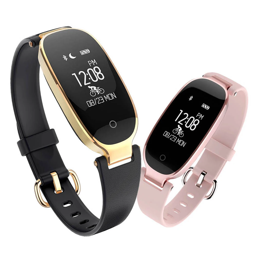 Смарт браслет S3 фитнес пульсометр подарок для девушек IOS Android телефон pk mi Band