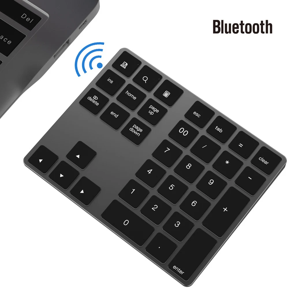 Беспроводная цифровая мини клавиатура с Bluetooth 34 клавиши для Apple Android MacBook