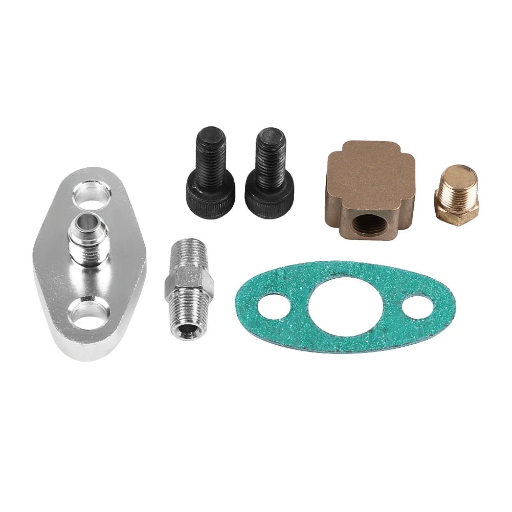 Turbo Oil Feed Line Kit Supply Complete for T3 T4 T3/T4 Aluminum and ABS Materials Maximum Durability Auto spare parts | Автомобили и
