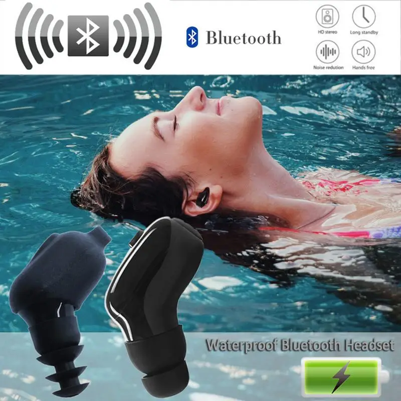 Мини Водонепроницаемые bluetooth наушники In Ear беспроводной спортивные для