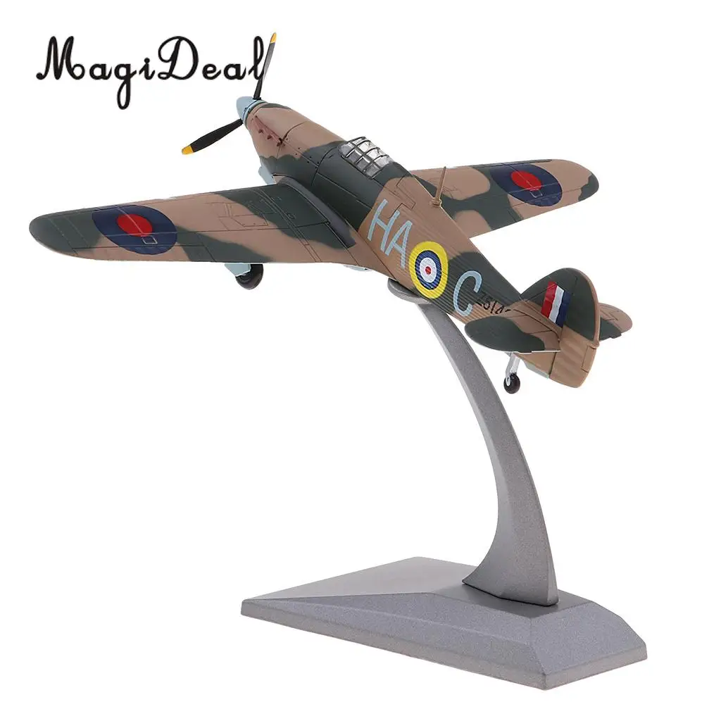 1:72 Масштаб сплава металла модель Hawker Ураган Mk HB литой самолет домашний Декор