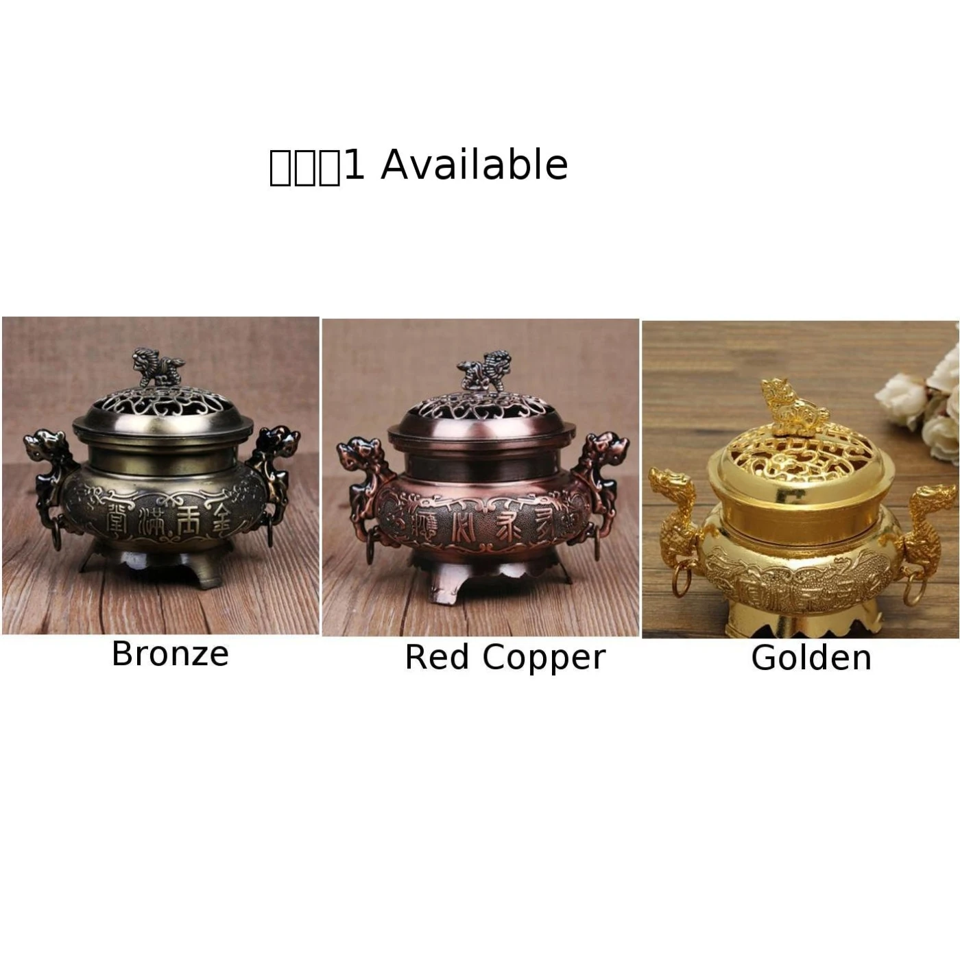 Alloy Incense Burner Double Dragon Type Hollow Cap Censer Cone Holder Decoration | Burners