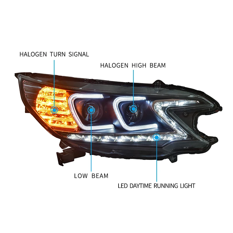 Головной светильник в сборе для Honda CR-V 2012-2014 Хонда сrv светодиодный
