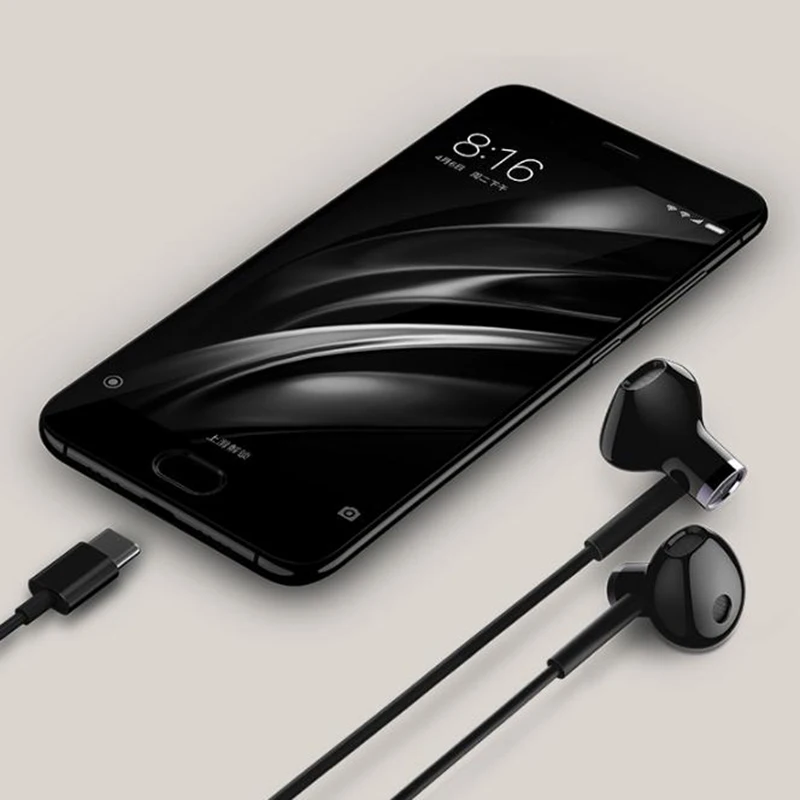 Оригинальный Xiaomi BRE02JY шумоподавление usb type C Динамический драйвер наушники