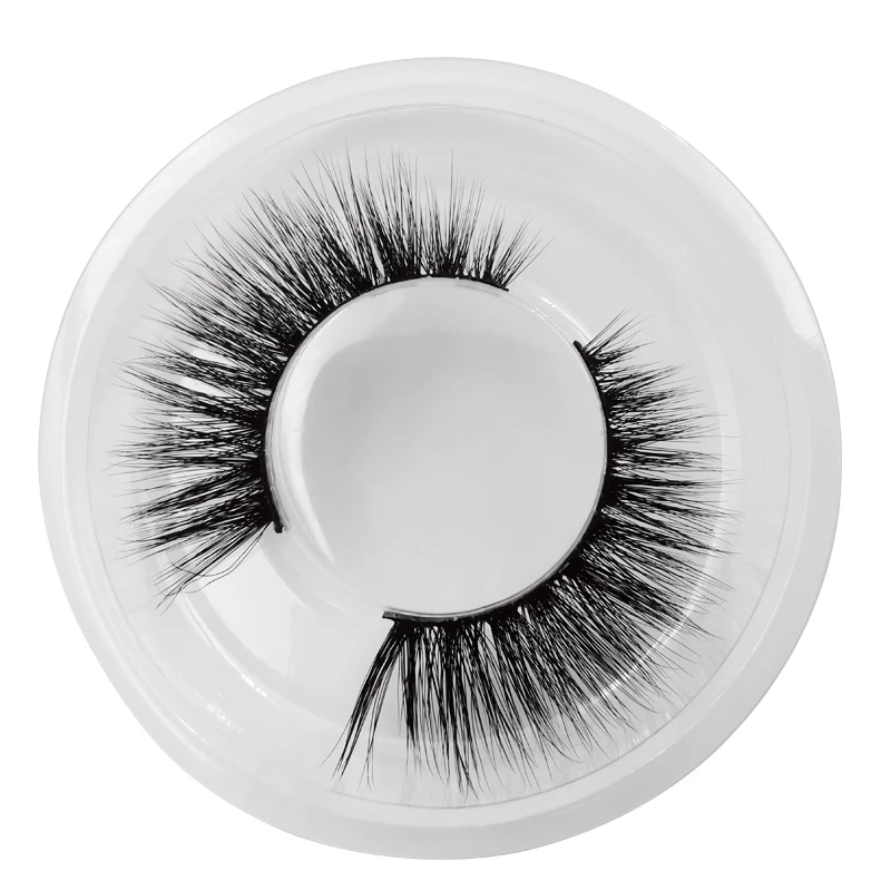 New 1 Pair Naturalcrisscross FalseEyelashes MakeupMink Eyelashes Hand Made Box 3D Mink Lashes 10mm Cilios | Красота и здоровье