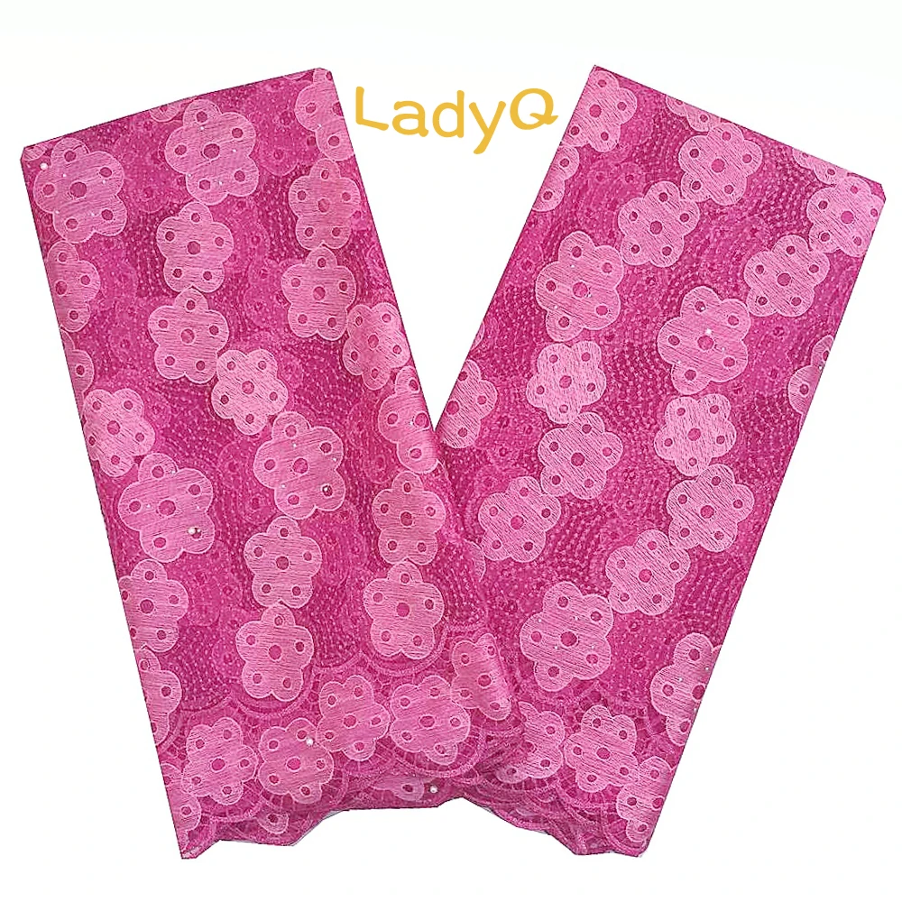 LadyQ новинка 2019 тюль кружевная ткань Вышитое кружево Королевский синий цвет