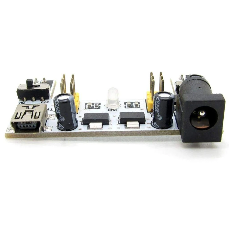 Модуль питания Aokin MB102 для беспаечной макетной платы Arduino 3 В 5 в Белый/Черный