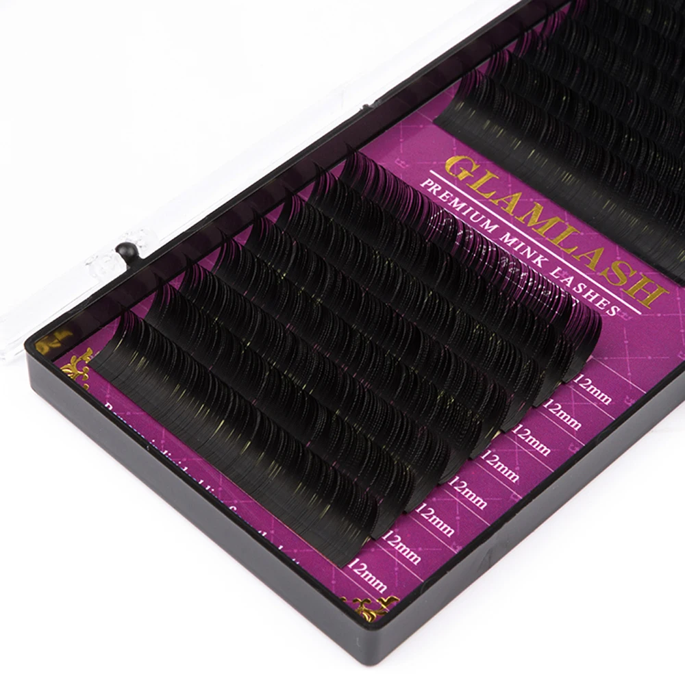 GLAMLASH оптовая продажа 2 чехла 16 рядов накладные ресницы для наращивания все