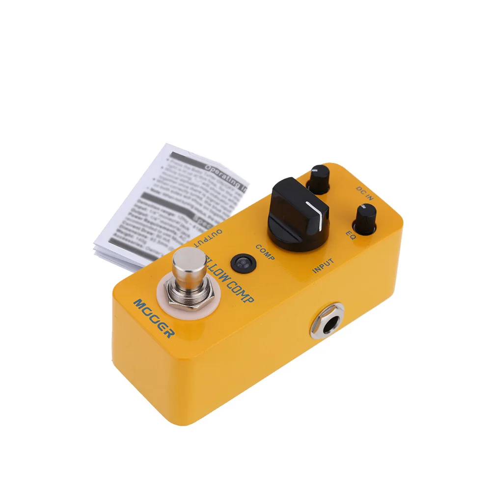 Mooer желтый Comp микро мини оптический компрессор педаль для электрогитары