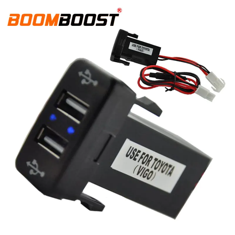 

12V 2.1A ABS Dual USB Car Charger Socket Dashboard Phone Charger Interface Socket Car Charger Use for Honda