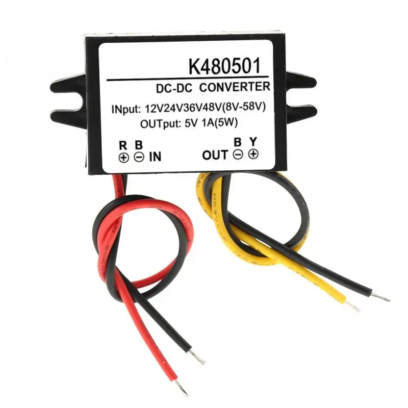 DC 12V/24V/36V/48V to 5V 1A понижающий модуль питания преобразователь с несколькими