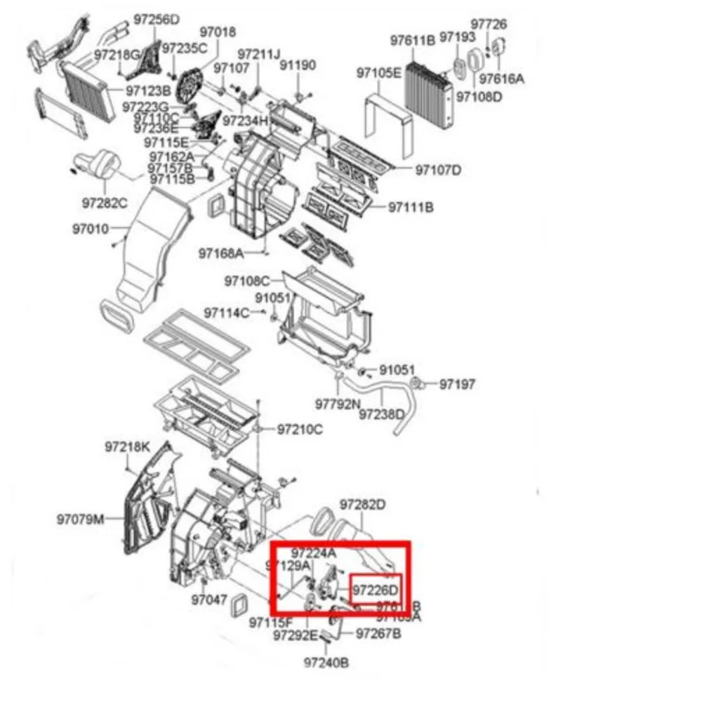 Нагреватель Hvac для Hyundai Sonata Azera Santa fe 971603k000|Установки кондиционирования| |