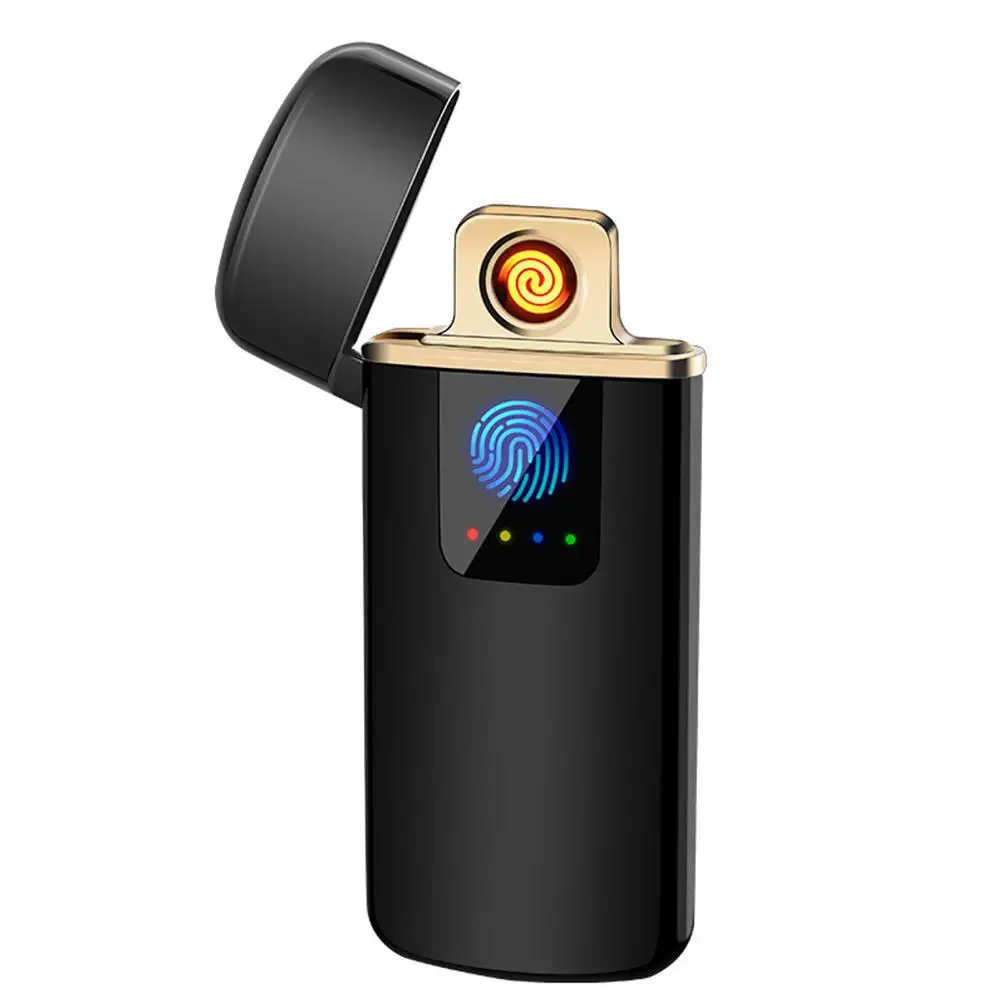 Бездымная беспламенная USB ветрозащитная зажигалка с сенсорным управлением