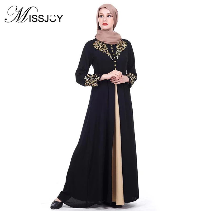 MISSJOY Дубай кафтан платье мусульманская вечеринка абая женщины арабский