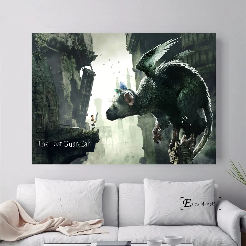 The Last Guardian Game окрашенные холщовые постеры и принты для гостиной без рамки