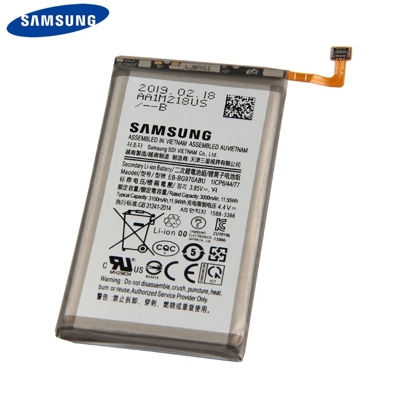 Оригинальная запасная аккумуляторная батарея для Samsung Galaxy S10e S10E S10 3100 мАч |
