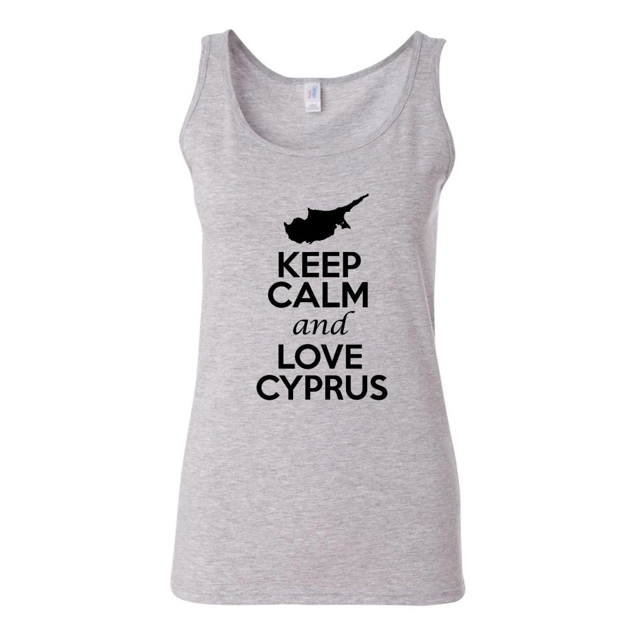 Junior Keep Calm And Love Cyprus Country патриотическая Новинка майка без рукавов 1341|Футболки| |