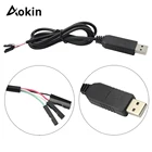 PL2303 PL2303HX модуль кабеля TTL с USB на UART, 4 p 4-контактный конвертер RS232, модуль последовательного адаптера, конвертер PL2303HX