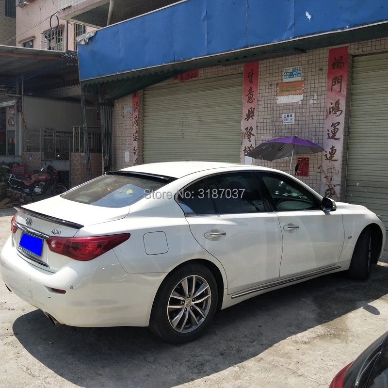 Спойлер для Infiniti Q50 2014 2015 2016 из АБС пластика Неокрашенный детской крышки