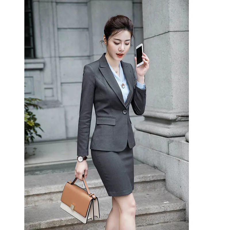 2018 Business Women Work Suit Blazer Set Office Uniform Elegant Pant Lady Two Pieces | Женская одежда