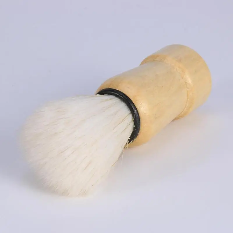 New Men Shaving Brush Salon Facial Beard Shave Tool Razor Cleaning Appliance with Wood Handle Dropshipping | Красота и здоровье