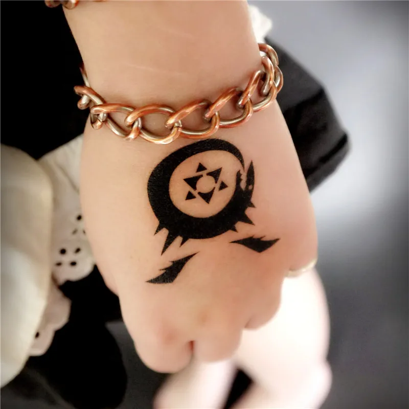 Fullmetal Alchemis ourovoros косплей мультфильм логотип тату наклейка XR040|stickers stickers|cartoon