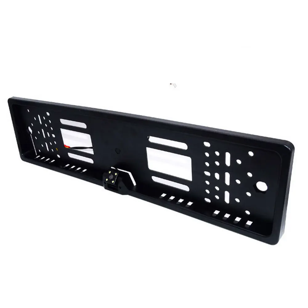 

Waterproof EU License Plate Frame Rear View Camera Auto Car Reverse Backup Parking Rearview Camera Night Vision 4 LED light