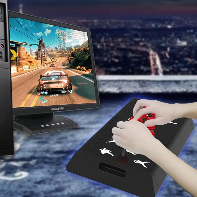 Проводной игровой контроллер геймпад Fighting Stick джойстик для ПК X input nyd