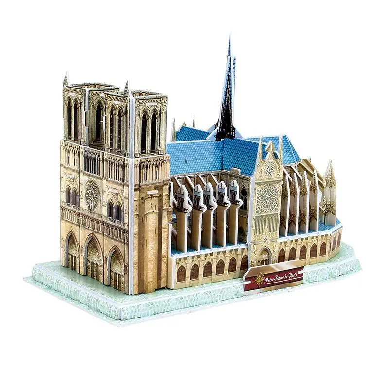 Набор архитектора Нотр Дам де модель Парижа строительные блоки Совместимые Legoings