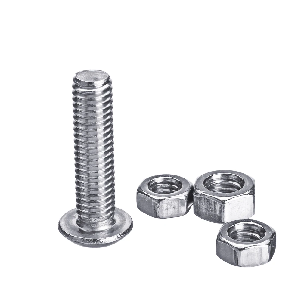 Suleve MXSS4 500 шт. M3 M4 M5 304 Шестигранная головка из нержавеющей стали Комплект