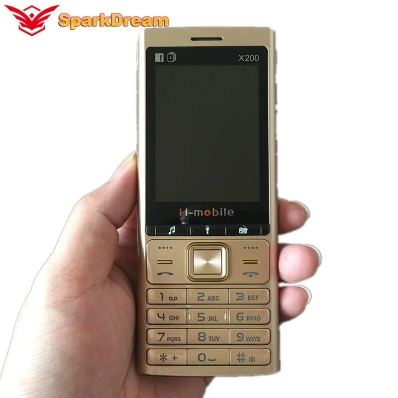 X200 дешевый мобильный телефон 3 sim карты Bluetooth музыкальный фонарик MP3 радио камера