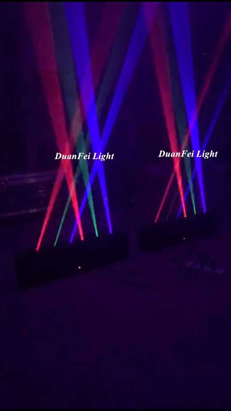 2 Лот Горячая продажа RGB полный цвет 6 головок толстый луч движущаяся головка