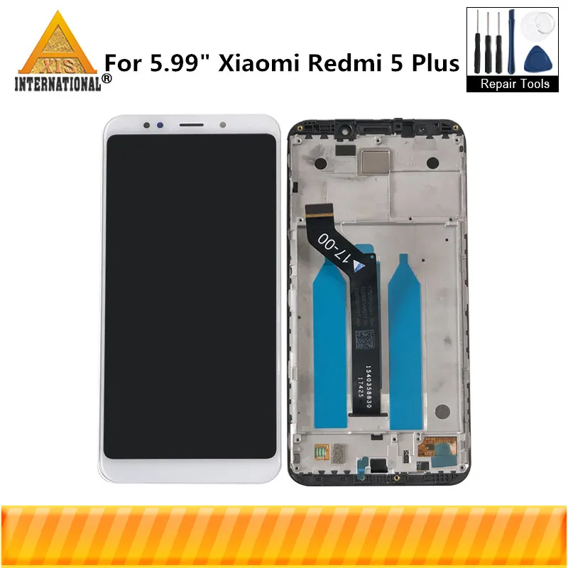 

Оригинальный ЖК-экран Axisinternational 5,99 дюйма для Xiaomi Redmi 5 Plus, дисплей с рамкой и сенсорной панелью, дигитайзер для Redmi 5 Plus