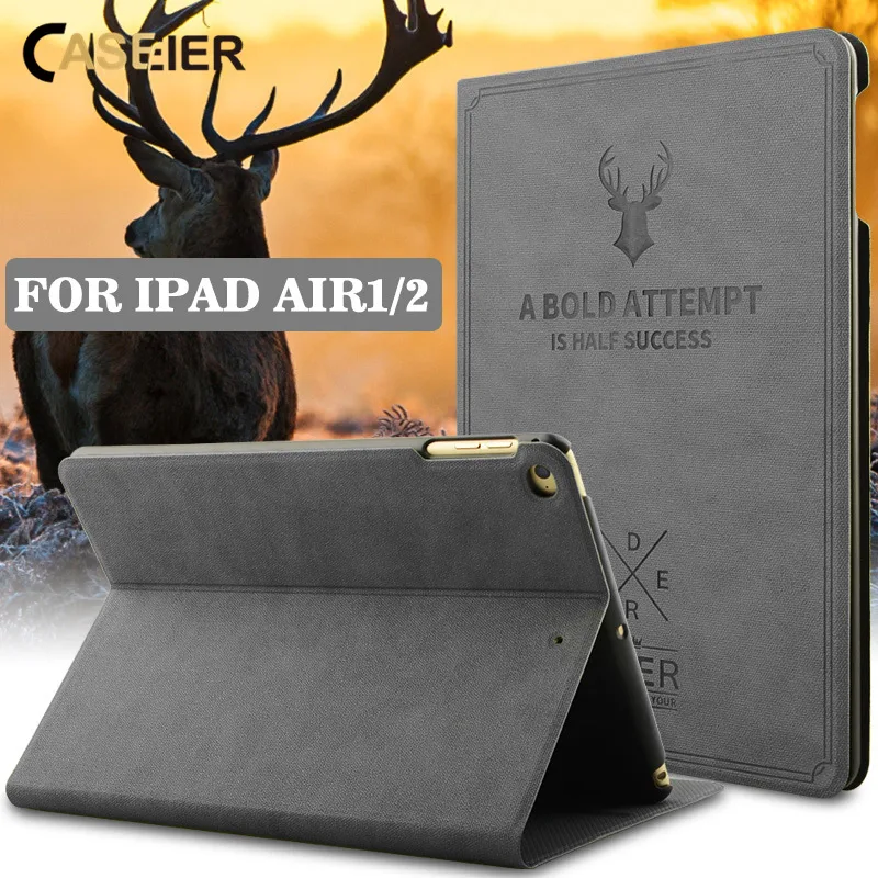 CASEIER Ретро Чехол для iPad Air 2 1 чехол защитная накладка Роскошный PU Mini 3 умный сон 2018
