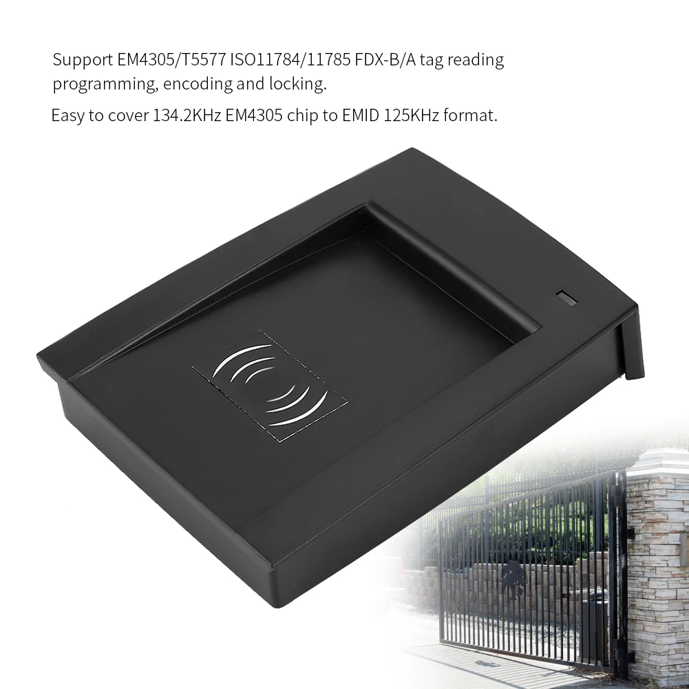 Новое поступление 125-134 2 кГц портативный RFID считыватель писатель со светодиодной
