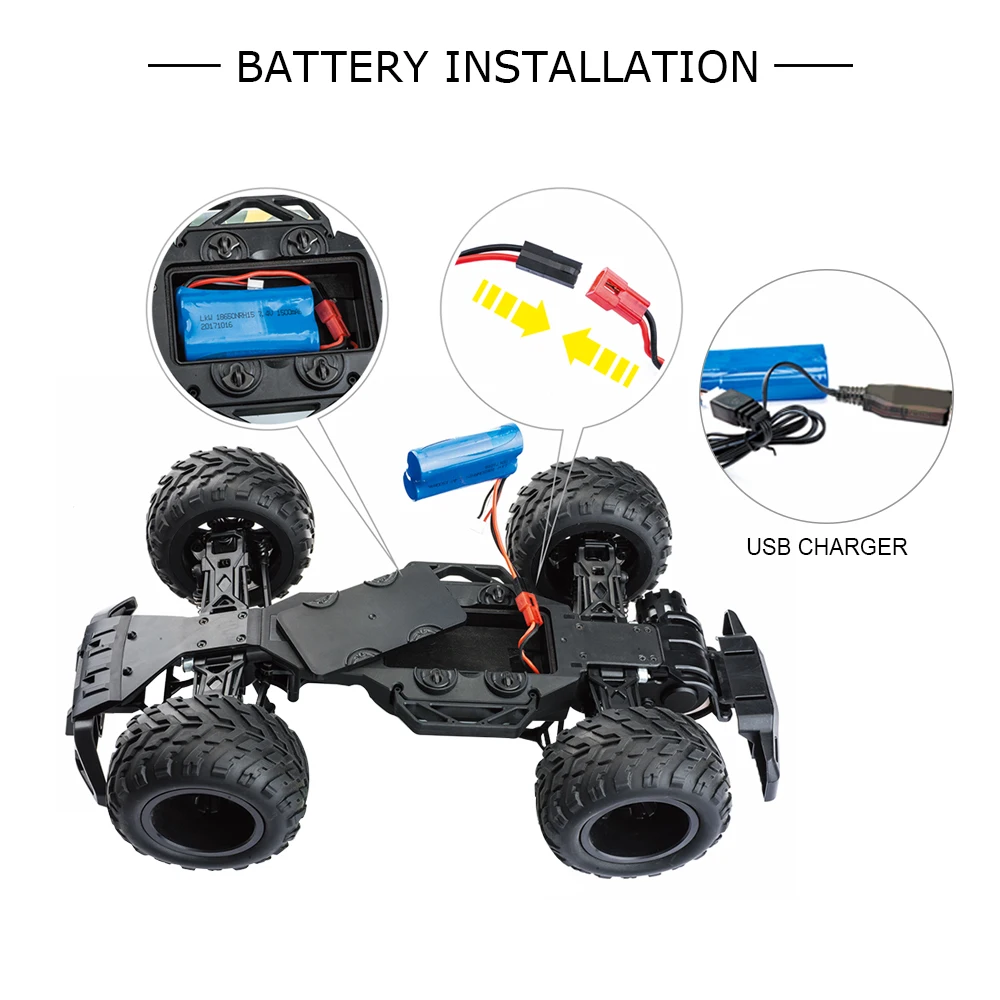 Радиоуправляемый грузовик Flytec 8897 1:12 автомобиль внедорожник Drit 35 км/ч 4WD 2 4G пульт