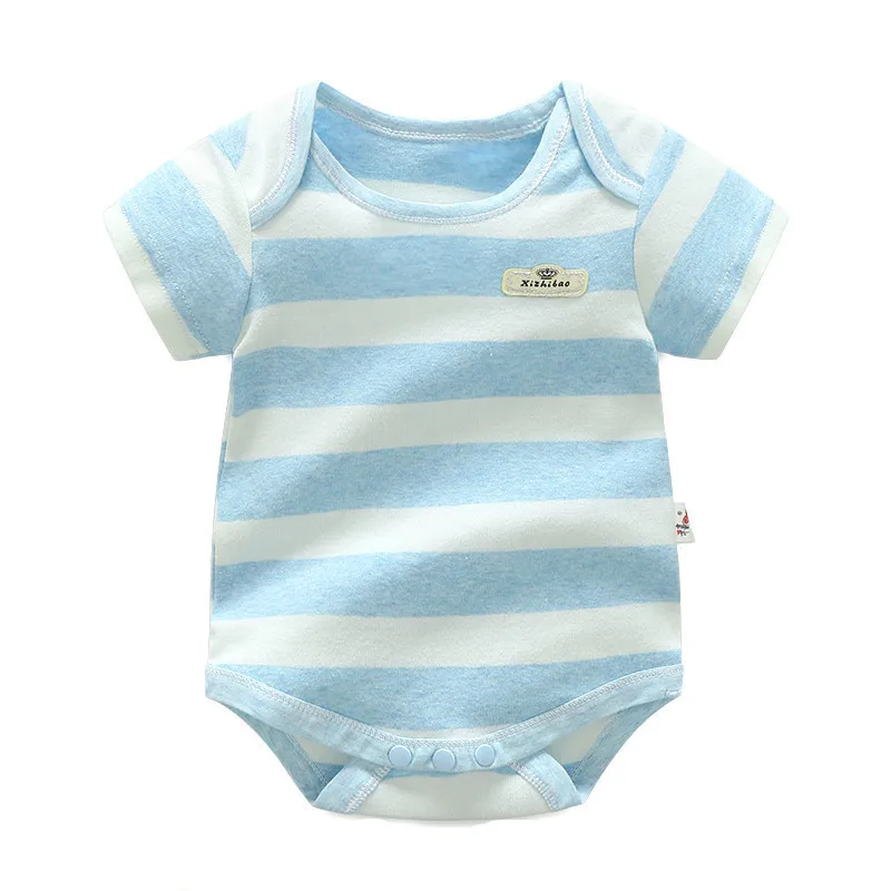 Детская одежда Lucky Child Лето боди комбинезон для новорожденных короткий рукав