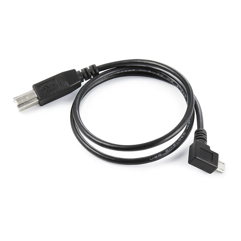 

CY Cable 90 Degree Angled Micro USB to USB Type B Host OTG Adapter Cable For Printer Scanner Hard Disk