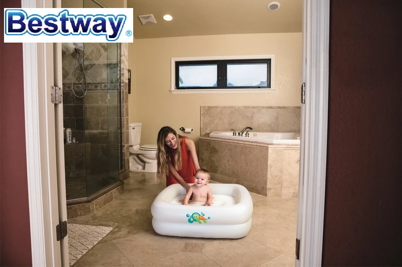 51116 Bestway 86x86x25 см двухкольцевая Детская ванна wz мягкий пол 34 &quotx 34&quot x 10 &quotмяч