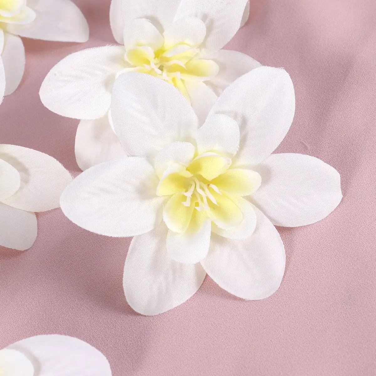 12 шт. DIY Орхидея из искусственного шелка Цветок головы для шляпы одежда альбом